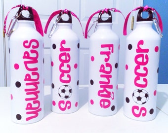 Personalized Water Bottle Soccer
