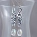 Silver washed Byzantine Chainmaille Earrings