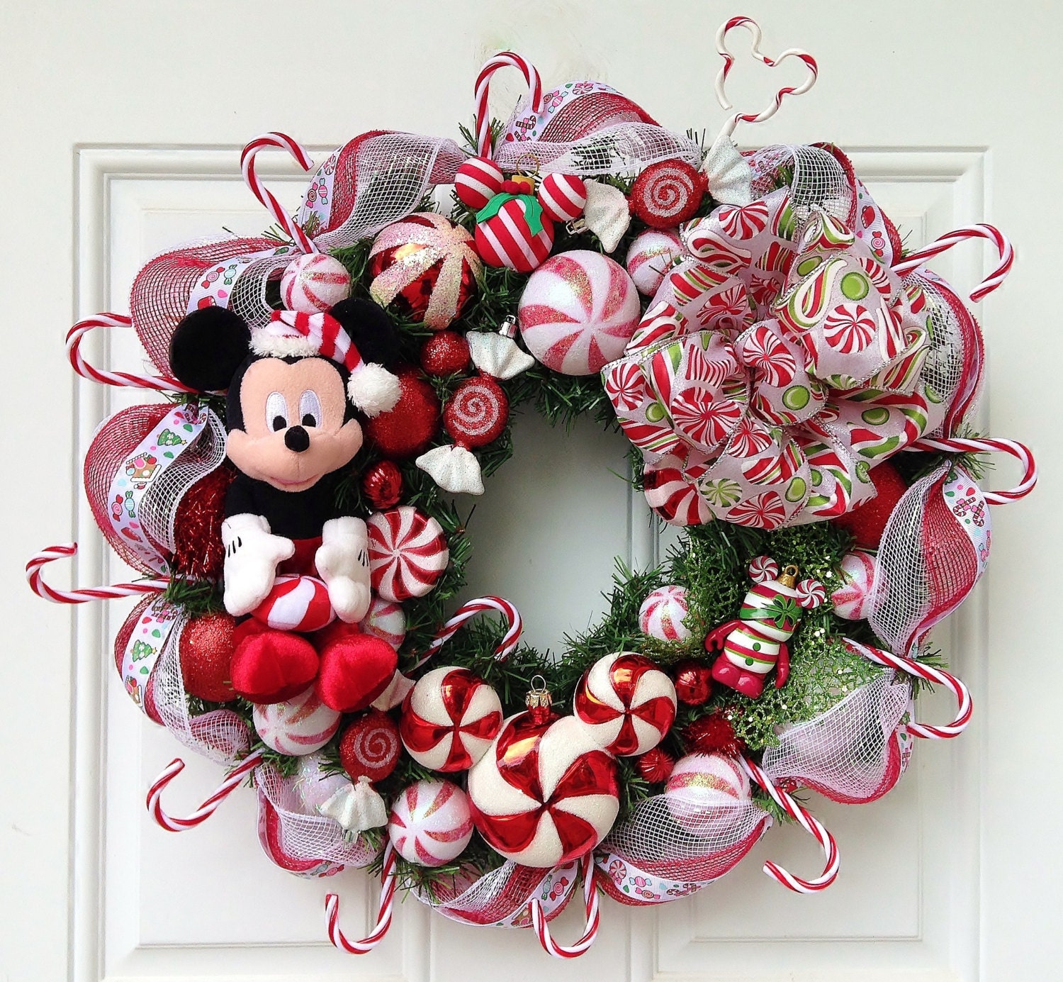 Mickey Mouse Christmas Door Wreath 