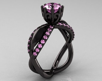 emo wedding rings