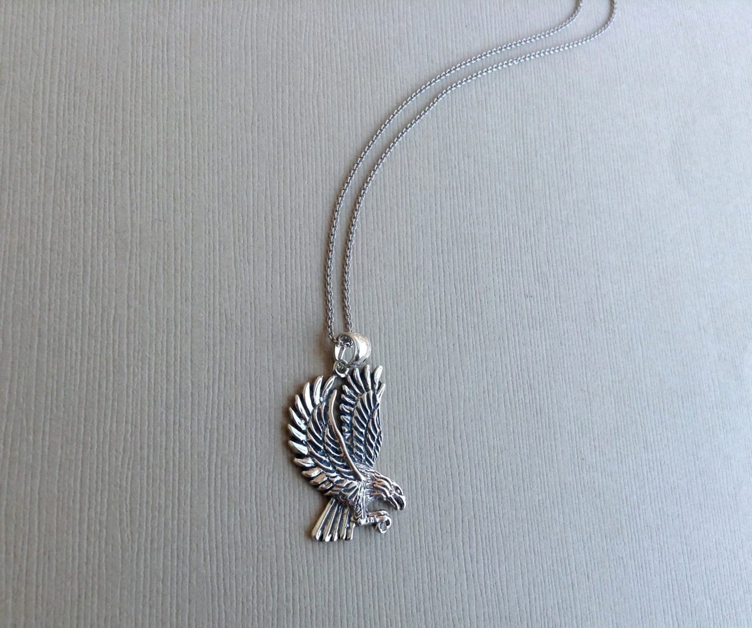 Eagle Necklace in Sterling Silver Eagle Jewelry