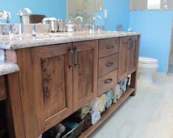 White Walnut Bathroom Vanity