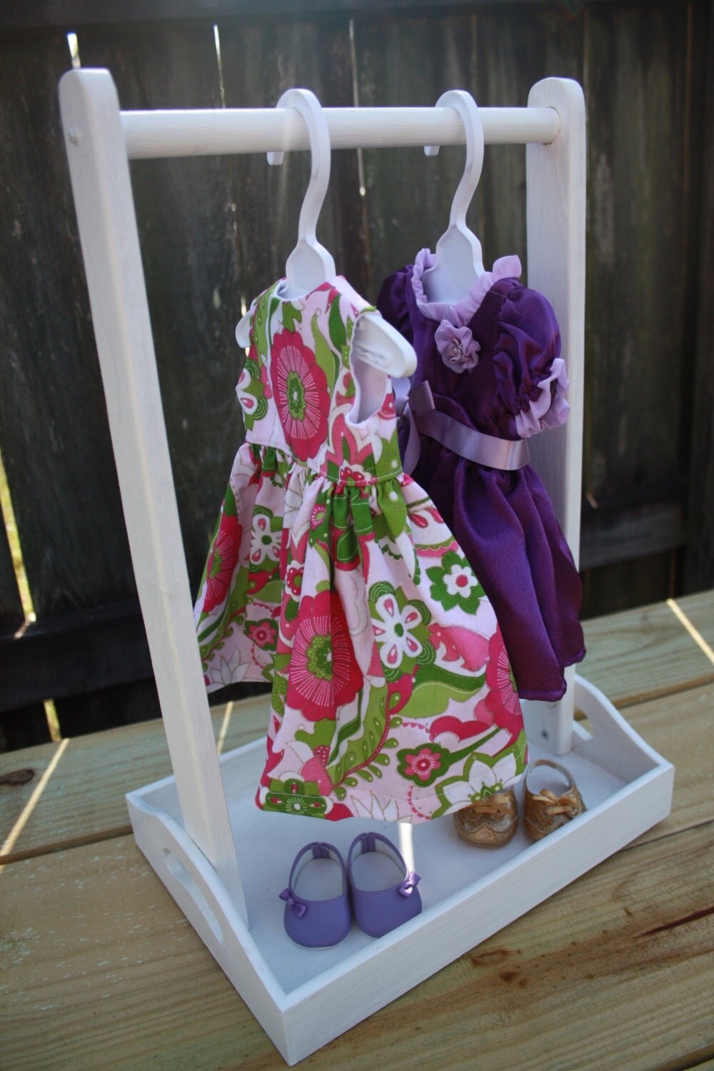 Doll Clothes Rack by theshanksfamilytree on Etsy