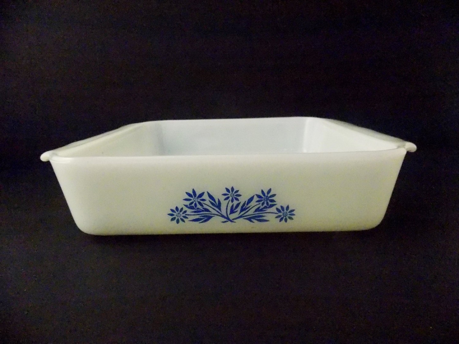 Fire King baking dish Cornflower blue 8 inch square number