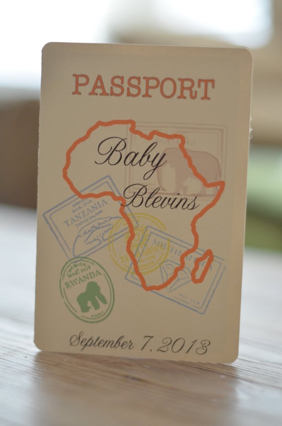 Passport Baby Shower Invitations 6