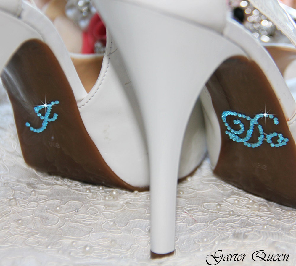 I DO Sticker for Bridal Shoes Something Blue by GarterQueen