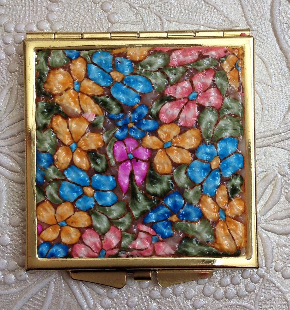Polymer Clay Compact Mirror