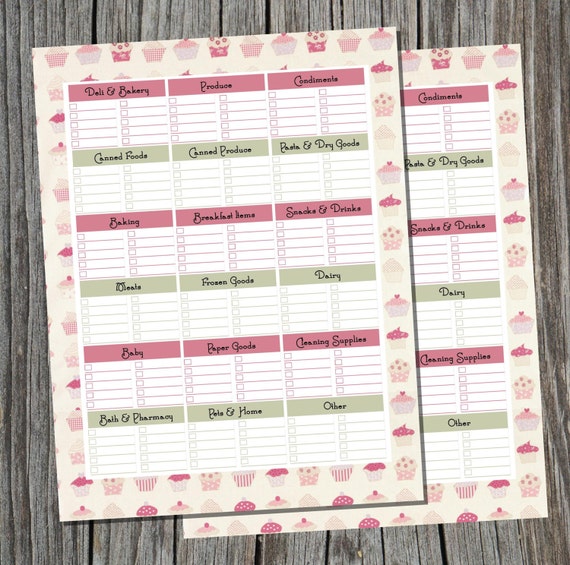 grocery list by aisle download pdf