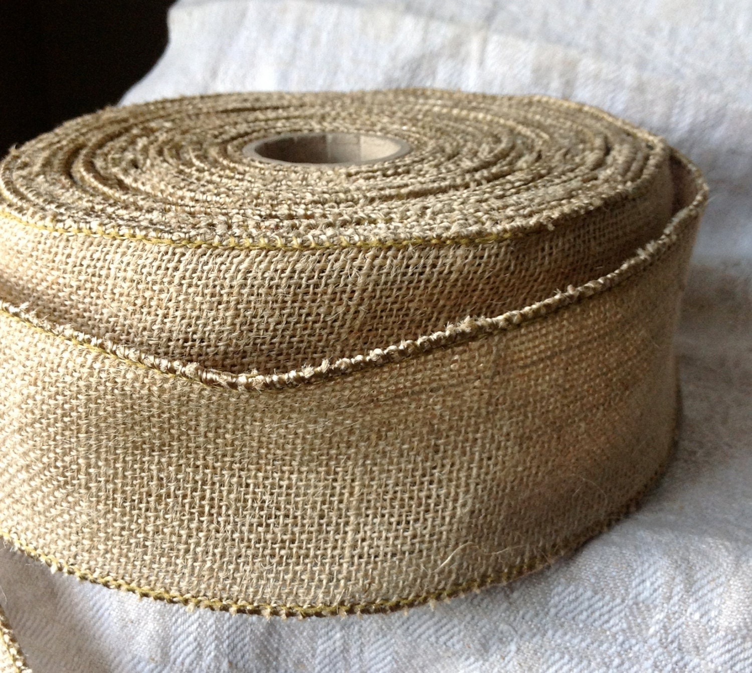 rustic burlap ribbon