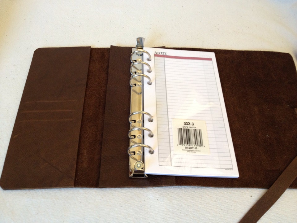Leather Planner Organizer cowhide leather by rusticjournals