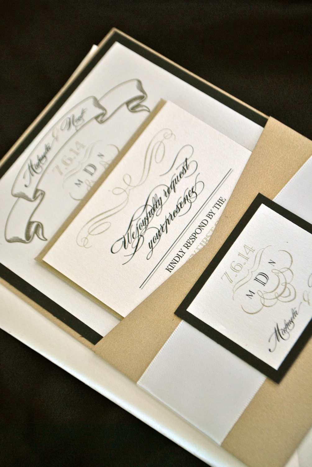 Ivory Wedding Invitations 5