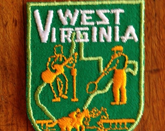 West Virginia Vintage Souvenir Travel Patch by Voyager