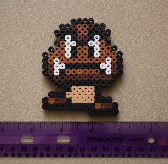 Items similar to Goomba Perler Bead Sprite Magnet on Etsy