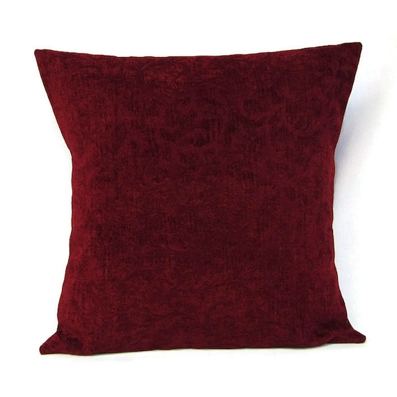Sale Burgundy Pillow Cover Home Decor Decorative Throw Toss
