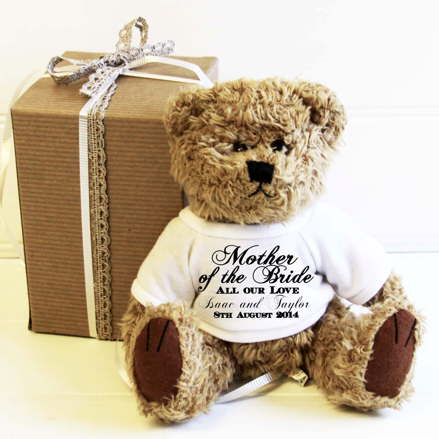 Personalized traditional style teddy bear Mother by MikesRevivals