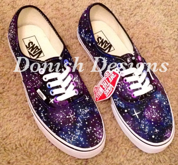 Items similar to Galaxy Vans Shoes on Etsy