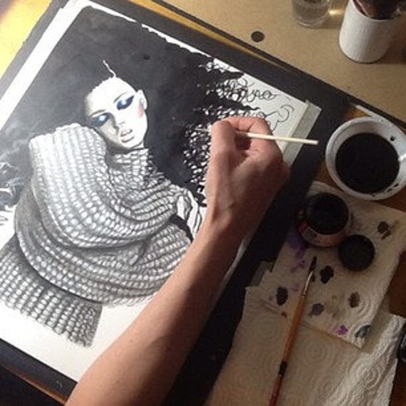 Hold Me Tight Original Painting Original Watercolor Art