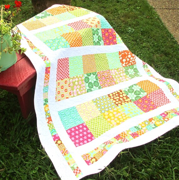 PDF Pattern Fun and Funky easy quilt Twin Baby