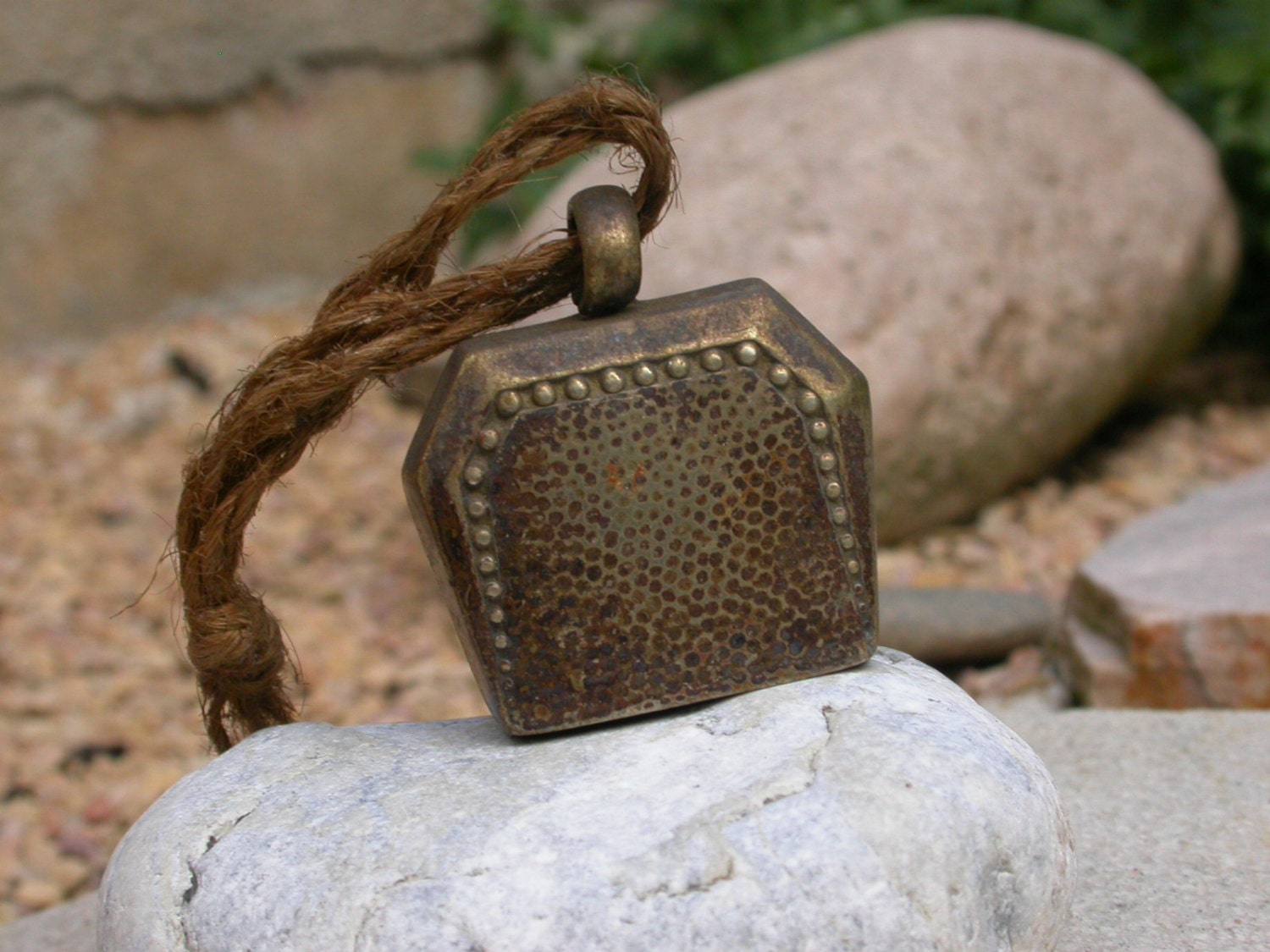 French antique 19th century hunting dog bell animal bell