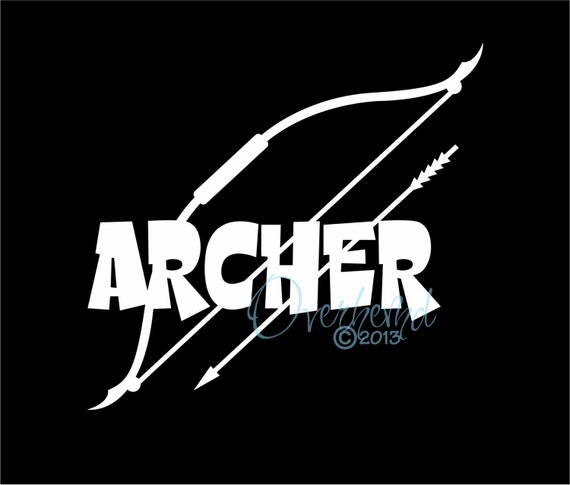 Archer Decal Archery Laptop Window Vinyl Car Sticker by Overhemd