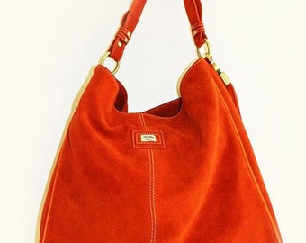 orange slouch bag