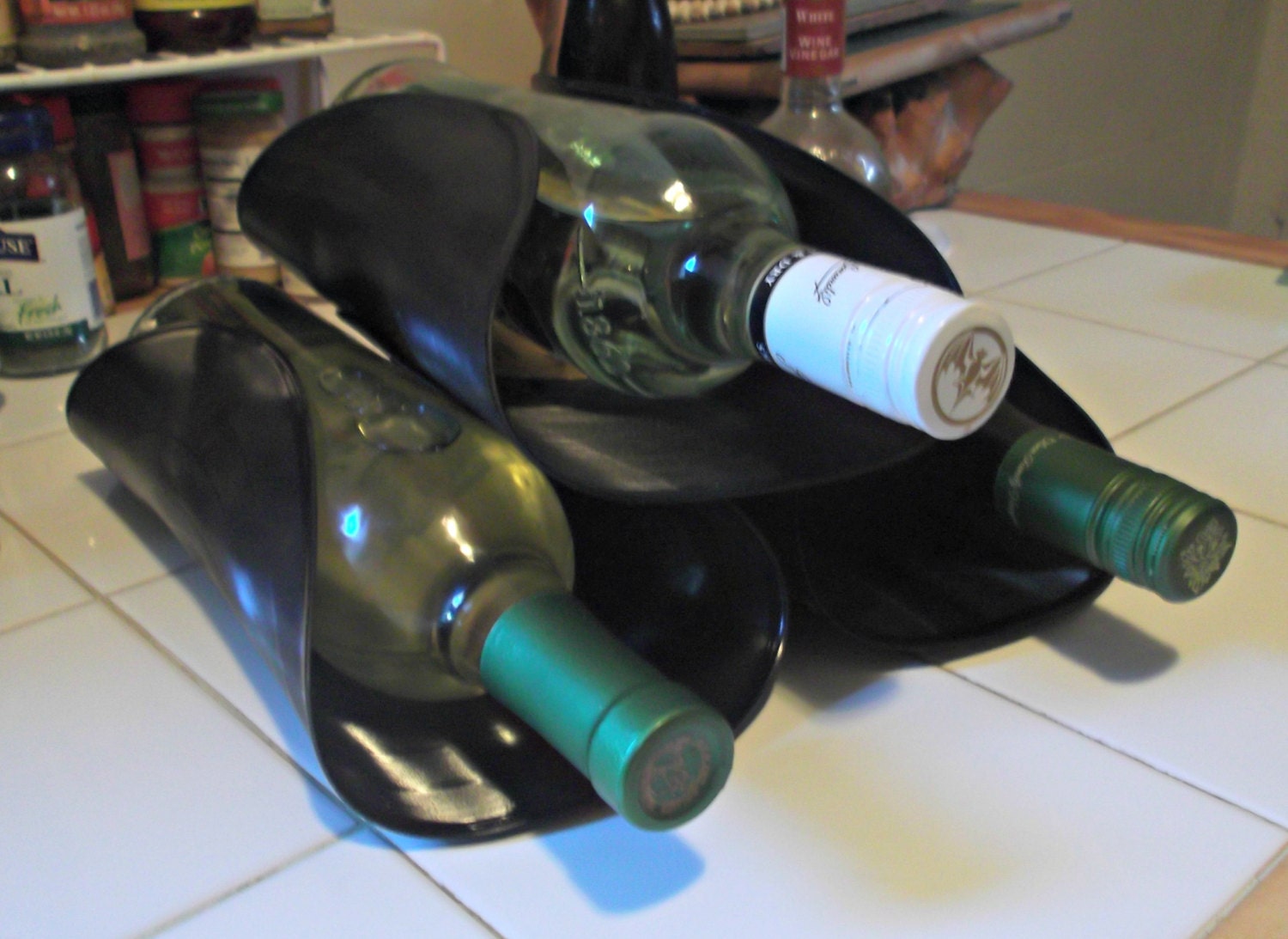 record wine rack