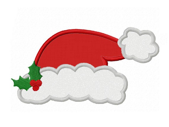christmas santa hat applique machine embroidery design no 0090 christmas santa hat applique machine embroidery design no 0090