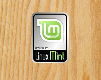 Aluminum Linux Mint Case Badge Sticker