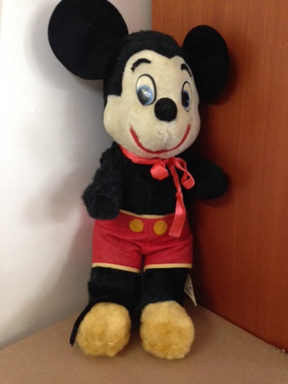 vintage mickey mouse plush doll