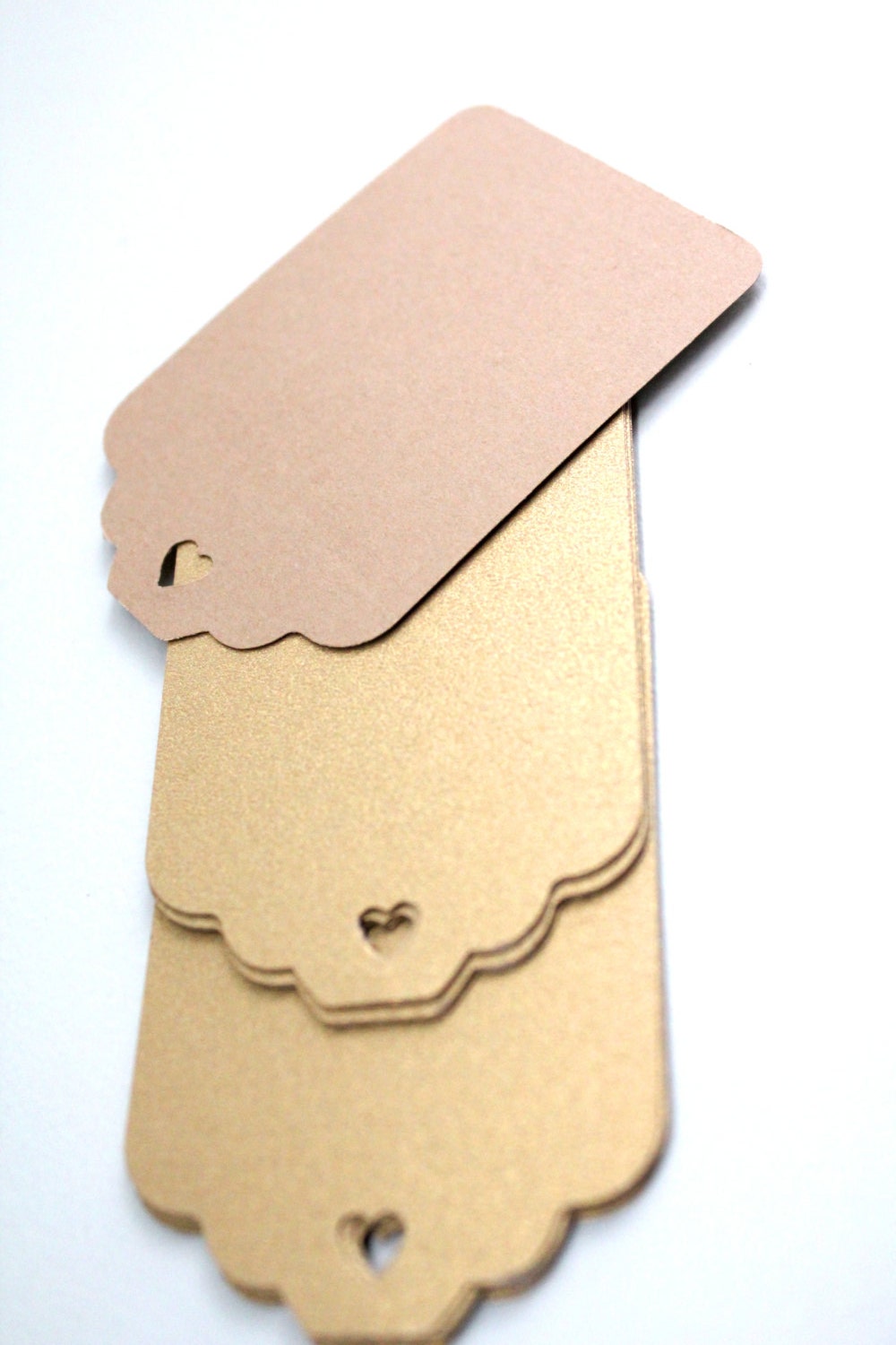 50 Metallic gold tags Gold wedding tags Shimmer by karliboutique