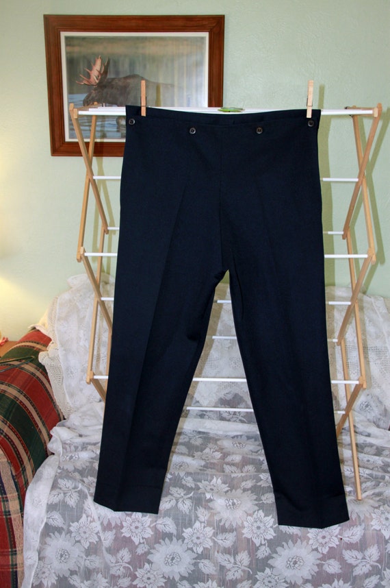 Amish Homemade Navy Blue Dress Pants for by PaulasRagRugsGalore
