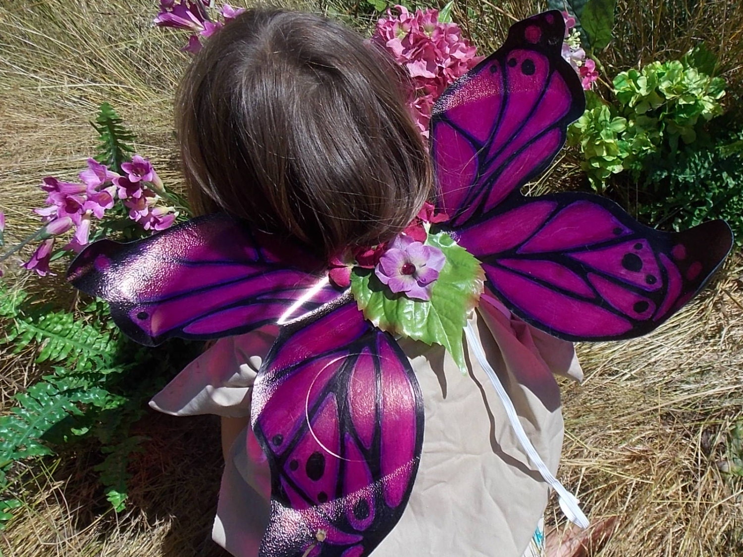 Purple and Black Fairy Wings adult size by FairyFlowerDreams