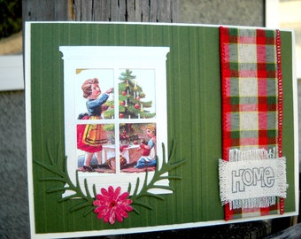 Window Scene Christmas Card