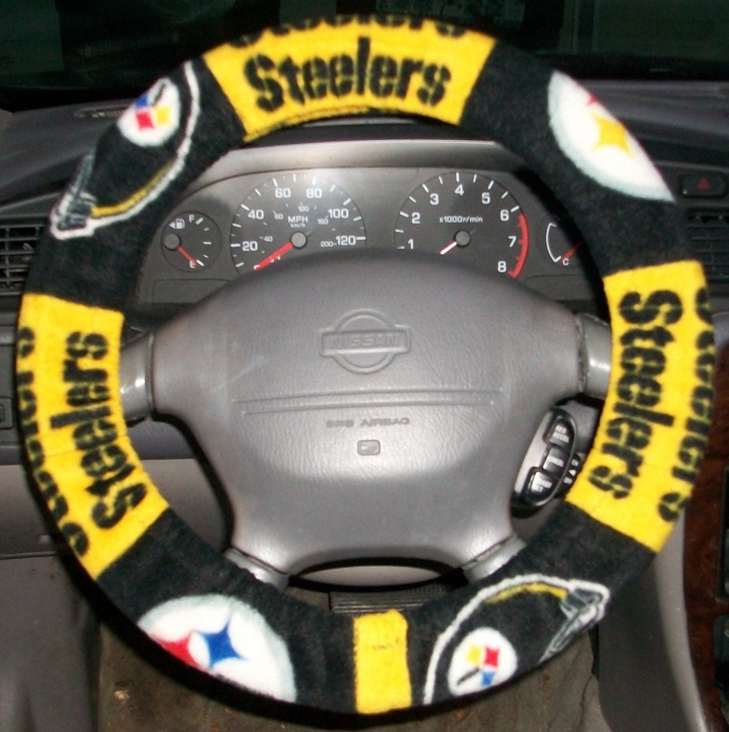 Steering wheel cover Pittsburgh Steelers 3 patterns