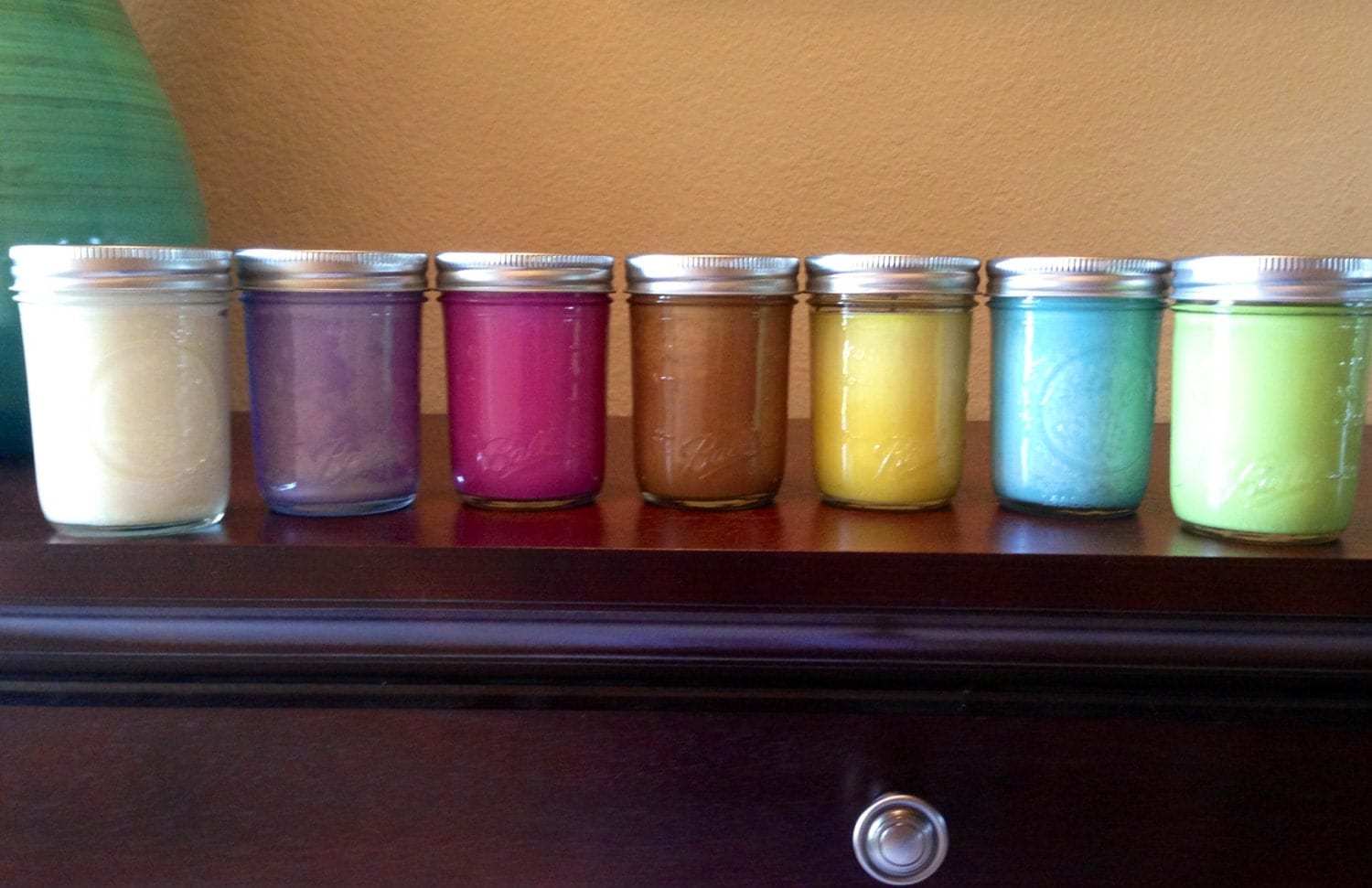 Fall candles 8 oz. Ball Mason Jar Candle made with 100 Soy