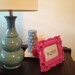 Pink Baroque Frame Ring Holder