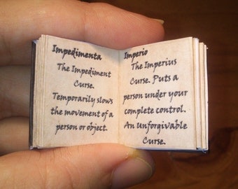 Dolls House 12th Scale The Standard Book of Spells. Downloadable miniature book.