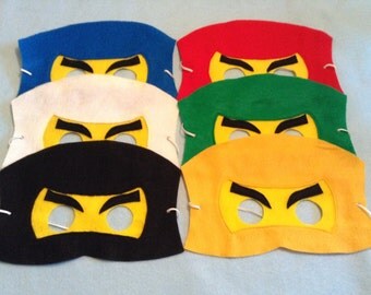 12 Ninjago Felt Mask (one mask)