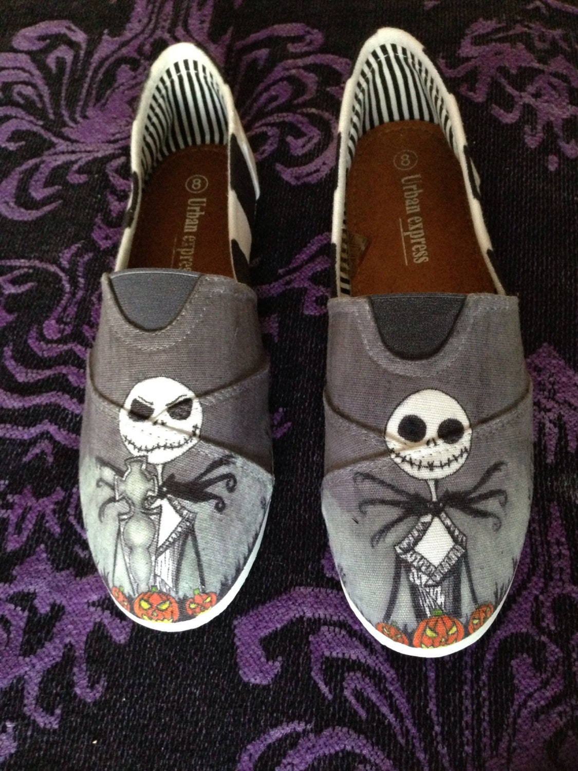 The nightmare before Christmas shoes by CrissysBasement on Etsy