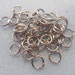 50 antique silver tone jump rings - 7mm extra strong - opening jump rings - strong jump rings - 50 iron jump rings - 7mm jump rings