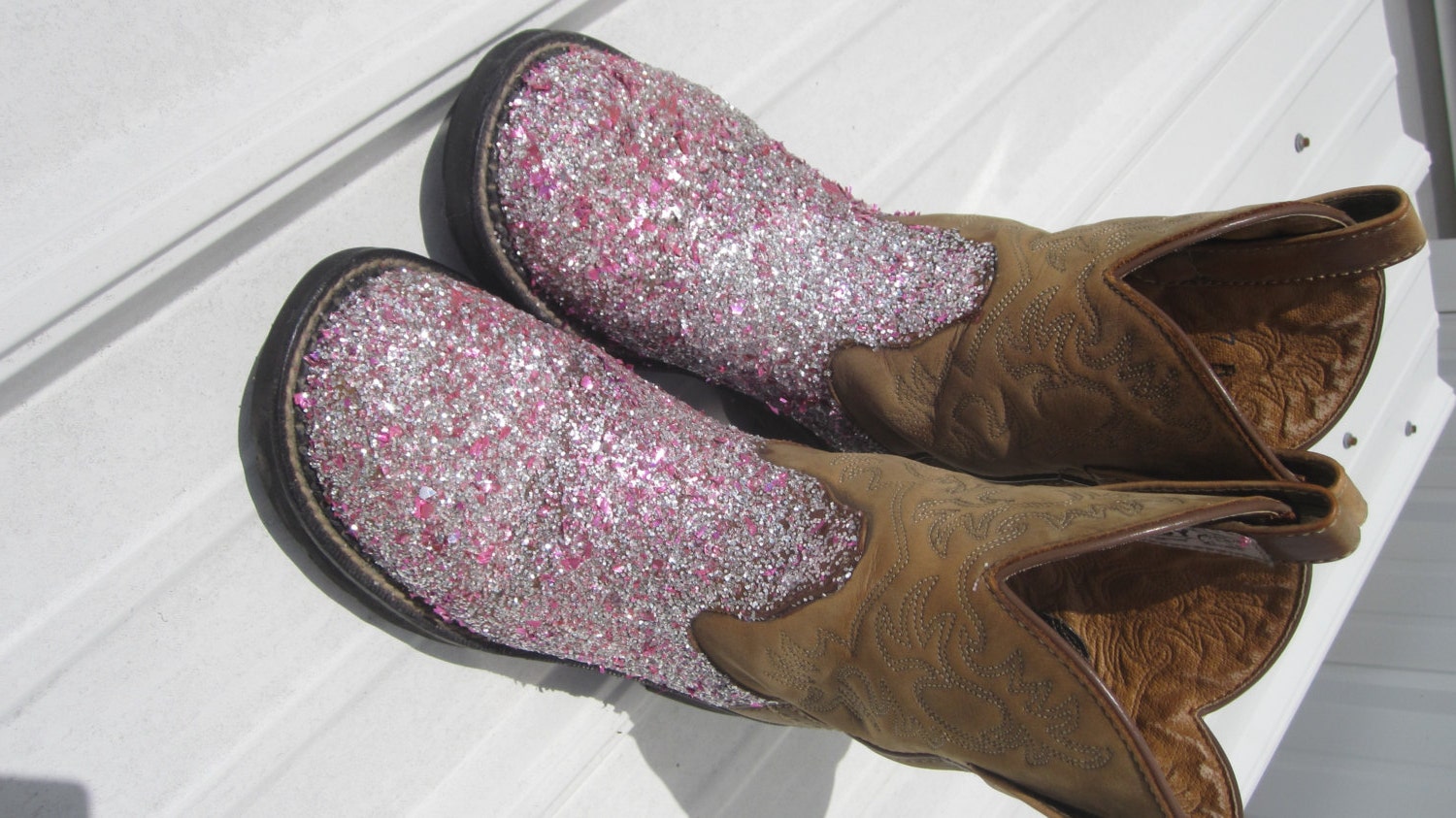 Glitter Cowboy Boots Custom Order Cowgirl by AllHolidayHelp