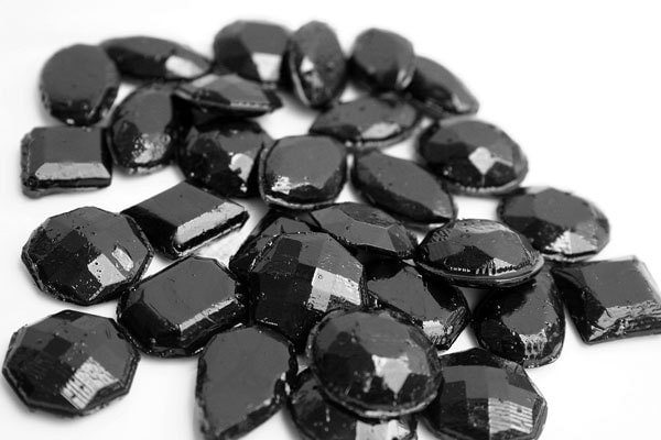 Black Edible Jewels Hard Candy 60 Candy Pack Cake