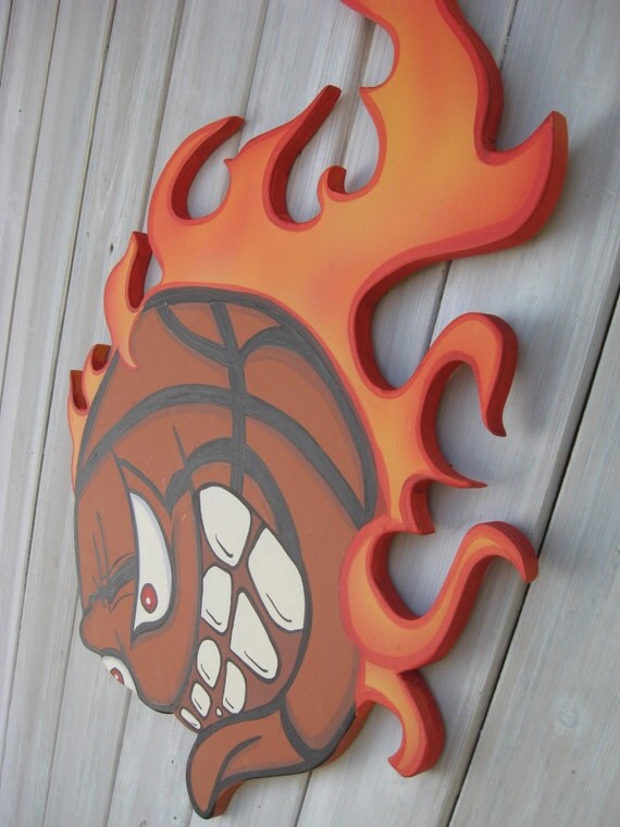 Items similar to Basketball hanging wall art wooden décor teen tween