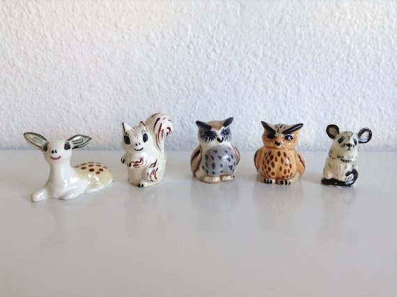 ceramic miniature animal figurines