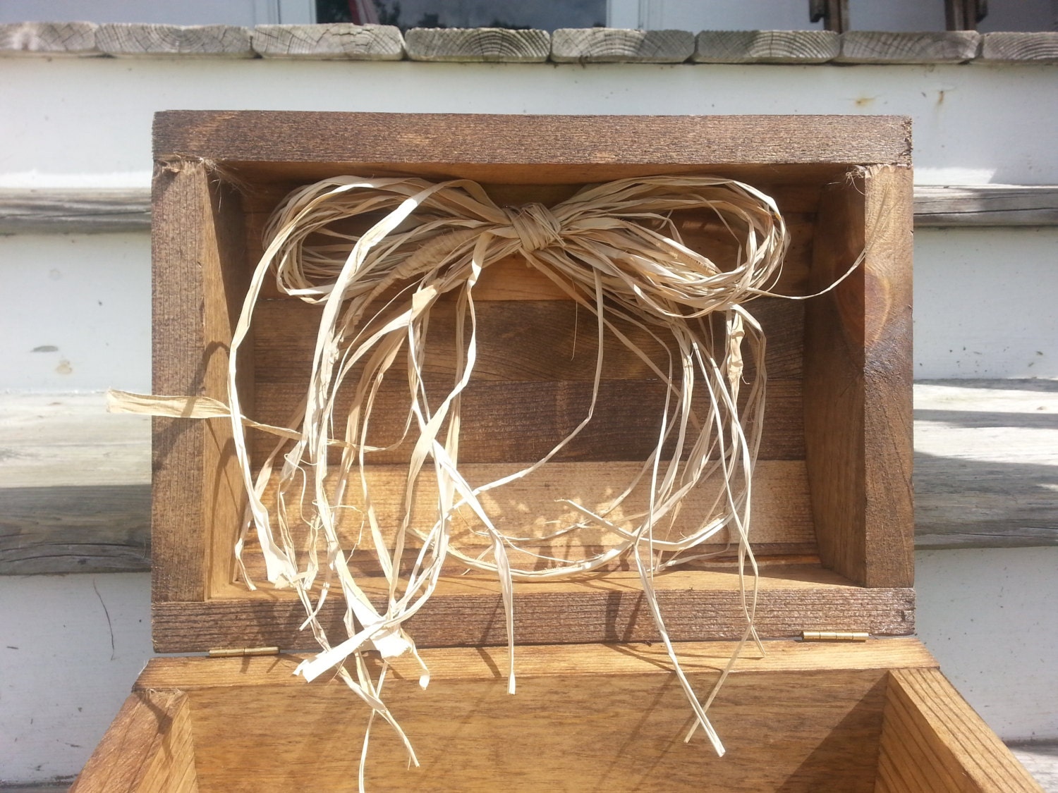 Rustic wedding card box fall wedding card box country by PineNsign