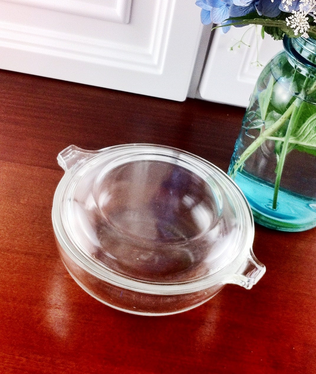 Vintage Clear Pyrex 20 Oz Casserole Dish With Lid 5919