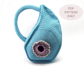 PDF Crochet PATTERN - Crochet Bag Pattern with Round Handles Unique ...