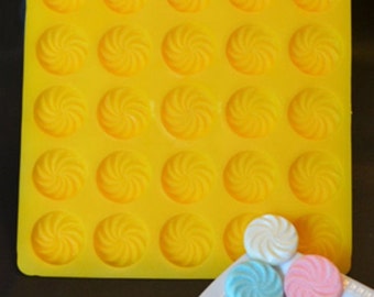 Swirl Yellow Soft Candy Rubber Flex ible Mold ...