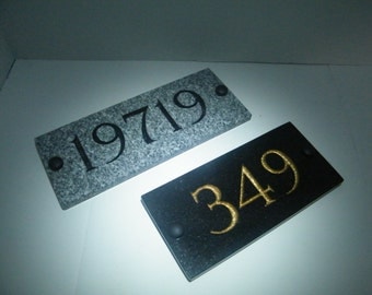Address Signs, Granite Address Plaque Address Stone Sign Personalized Address Engraved Stone