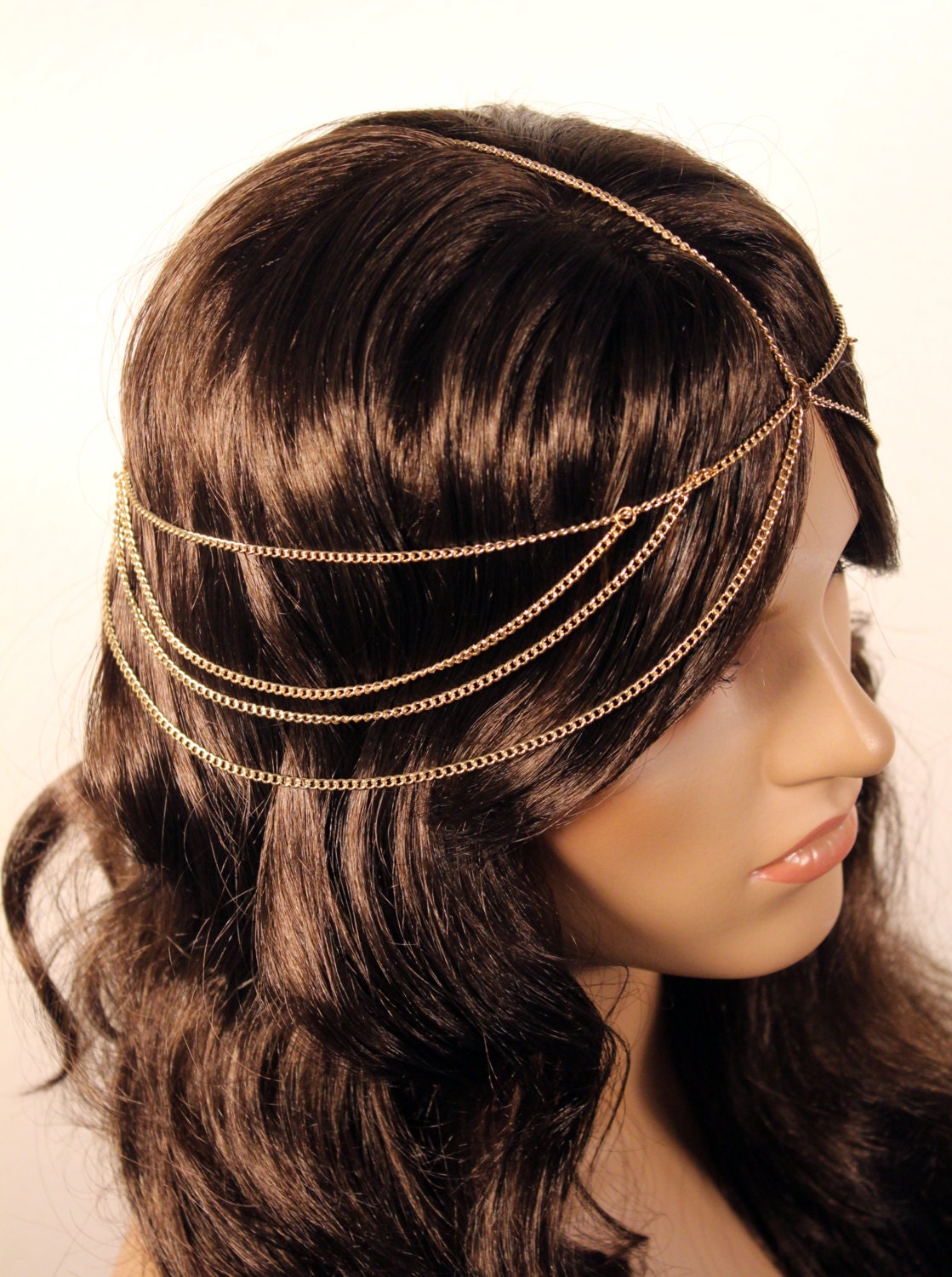 New Head Chain Bridal Wedding Jewelry Hair by OuterGrey on Etsy